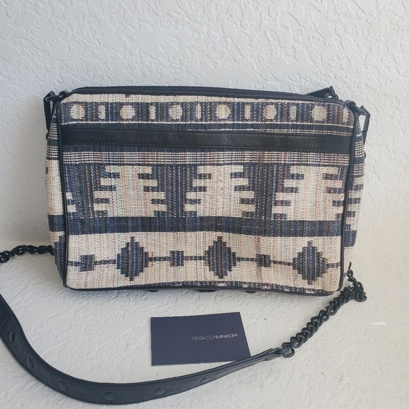Rebecca Minkoff MAC Southwestern Woven Tweed Aztec Western Boho Bag - Picture 12 of 15